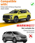 Extra-Thick Window Rain Guard Fit for Chevy Equinox 2025 2026 Rain Guards Tape-on Side Window Visors Low Profile Vent Visor Window Deflectors Vent Shades Car Accessories
