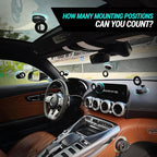 Clutch-X™ Black – Vacuum Phone Mount Suction Cup Car Phone Holder for iPhone, Window Phone Mount for Travel, 360° Vacuum Magnetic Phone Holder for Car, Magnetic Phone Holder with Suction Cup