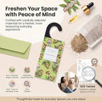 Large 12 Packs Sandalwood Hanging Scented Sachets Long-Lasting Closet Deodorizer Air Freshener Fabric Refresher Odor Eliminator for Drawer Home Fragrance Gift Set