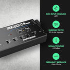 The EPICENTER Micro Bass Restoration Processor & Line Output Converter, Compact Car Audio Bass Booster Enhancer, Line Level & Speaker Level Inputs, Includes Dash Mount Remote Control Knob