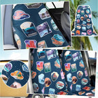2 Pack Car Seat Towel Covers Athletic Running Towel Performance Microfiber Post Workout Sweat Washable Cover Non Slip for Seat Outdoor Sport (National Park)
