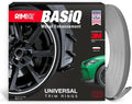 BASiQ Universal Styling Trim - 26 Feet, 6 Colors, Flat Design, Easy to Apply with Premium 3M Tape - Versatile Rim Styling and Color Accent for Cars, Trucks, SUVs - Light Gray
