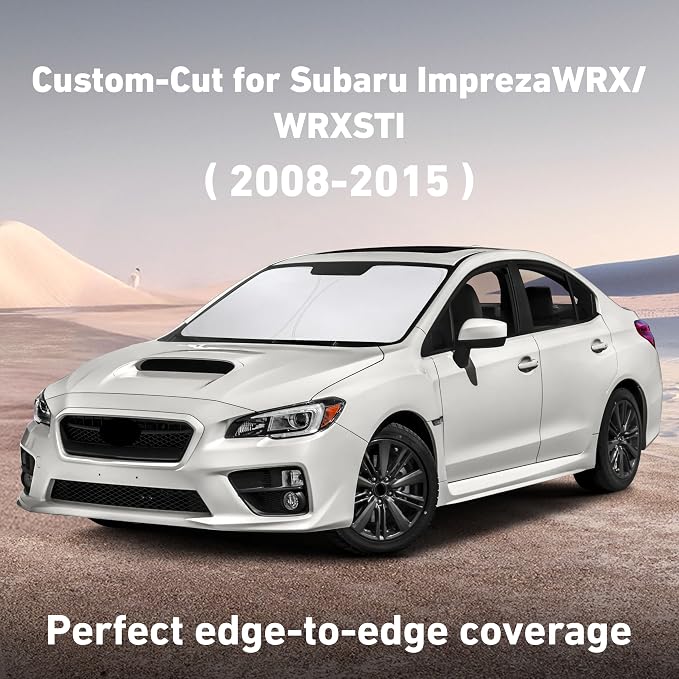 Windshield Sunshade Compatible for Subaru Impreza WRX/WRX STI 2008-2013 2014 2015, Sun Visor for Front Windshield & Window Sun Shade Cover, UV Heat Blocker & Protector, Car Accessories