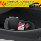Front Door Trash Cans for 2026 Tesla Model Y Juniper Interior Accessories | Waterproof and Leak-proof Dustbin Garbage Organizer, Portable Small, Durable TPE, Easy to Clean Detachable - 2 Pack