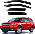 KPY Rain Guards Fit for 2003-2008 Honda Pilot, Out-Channel Window Visors Vent Wind Deflectors 4PC, Car Accessories for 03-08 Pilot