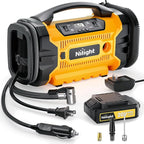 Portable Air Compressor Tire Inflator 3 Power Sources Pump 160PSI Dual Powerful Motors Fast Inflate Auto Shutoff for Cars & Inflatables Inflation/Deflation