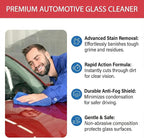 2 PCS Car Windshield Oil Film Cleaner Brush - Hydrophobic Glass Coating Applicator for Crystal Clear Visibility