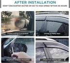 Tape On Window Visors Fits for 2004-2010 Dodge Durango & 2007-2009 Chrysler Aspen, Side Auto Window Wind Deflectors, Ventshade, Rain Guards for Cars/Trucks