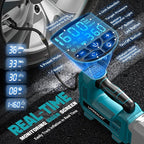 160PSI Cordless Tire Inflator Air Compressor Compatible With Makita 18V Battery, Portable Handheld Air Pump with Digital Pressure Gauge for Cars Motorcycles Bikes Sport Balls (Tool Only)