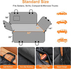 Dog Car Seat Cover for Pets 100% Waterproof Seat Cover Hammock 600D Heavy Duty Scratch Proof Nonslip Durable Soft Back Seat Covers for Cars Trucks and SUVs