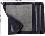3 Pcs Clay Towel - Auto Detailing synthetic Clay bar Towel - Decontaminate Paint and Glass for Smoth Washing - Improve Wax and Sealant Bonding, Enhance Gloss and Color Depth - 12" x 12" (BLACK)