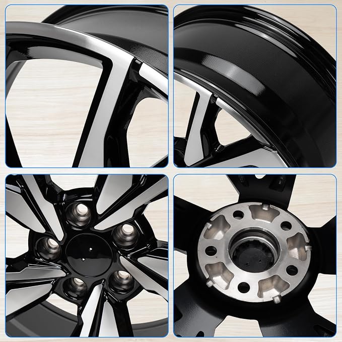New 18'' x 8" Aluminum Alloy Wheel Rim Compatible with 2017-2021 Honda Civic, Factory Replacement Rim, Direct Fit, OEM Design Replacement Rim
