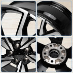 New 18'' x 8" Aluminum Alloy Wheel Rim Compatible with 2017-2021 Honda Civic, Factory Replacement Rim, Direct Fit, OEM Design Replacement Rim