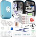 276PCS Small Travel First Aid Kit Supplies for Business, First Aid Kits Backpacking Essentials Items Trauma First Aid Survival Kits for Home Outdoor Adventure, Blue