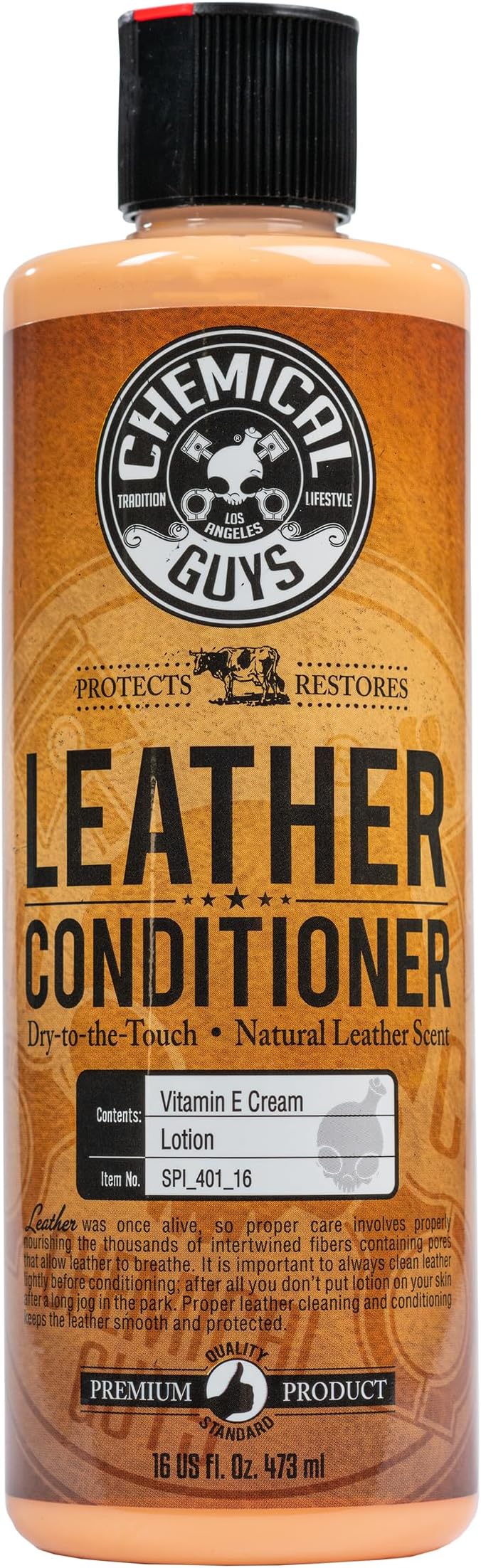 Vintage Series Leather Conditioner for Car Interiors, 16 oz | Nourishes and conditions natural, synthetic and faux leather seats, keeping them soft, supple and protected