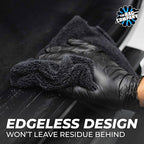 Creature Edgeless Auto Detailing Towels (10-Pack) Professional 70/30 Blend, Dual-Pile Plush Microfiber, Buffing & Polishing, 420gsm, 16in x 16in, Black