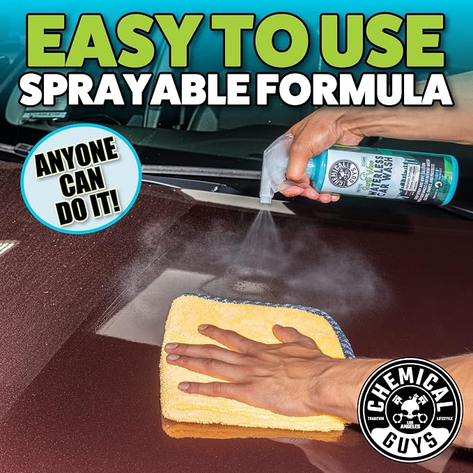 Swift Wipe Sprayable Waterless Car Wash Spray - Spray and Wipe to Safely Clean and Shine Cars, Trucks, Motorcycles, RV & More, High Lubrication Formula, 64 oz