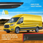 Extra Durable Window Deflectors Tape-On Window Visors Rain Guards Fit for Ford Transit 2014-2026, Sun Visors, Wind Vent for Shades, Exterior Car Accessories - 2pcs. AG0061