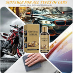 2Pcs PTZ Crystal Serum for Cars,PTZ Advanced Graphene Ceramic Coating for Cars,9H Graphene Coating for Auto Car Detailing,Quick Effect Car Coating Spray,Nano Coat Restore for Paint,Glass & Wheel