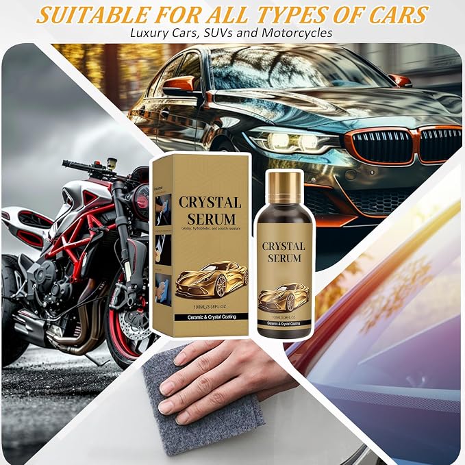 2Pcs PTZ Crystal Serum for Cars,PTZ Advanced Graphene Ceramic Coating for Cars,9H Graphene Coating for Auto Car Detailing,Quick Effect Car Coating Spray,Nano Coat Restore for Paint,Glass & Wheel