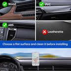 Magnetic Car Phone Holder for Dashboard, 360° Adjustable Strong Magnets Cell Phone Car Mount Compatible with iPhone, Samsung, Android - Red