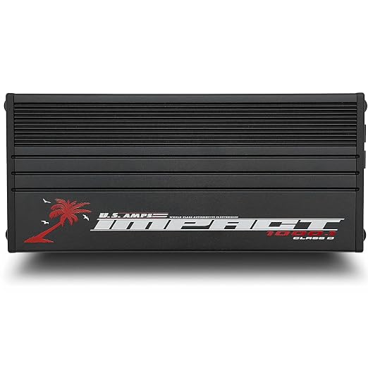 US Amps IMPACT-1000.1 Monoblock 1500W RMS Class D Mini Amplifier