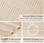 Microfier Bath Towels Set of 2, Large Microfier Body Towel for Adult, 30" x 60", Oversized, Soft, Super Absorbent, Fast Drying, Use for Sauna,Gym,Sport, Fitness, Yoga, Diamond Cross Grid Camel