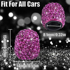8PCS Bling Crystal Diamond Tire Stem Valve Caps, Dustproof Universal Tire Valve Stem Covers for Cars, SUV, Trucks, Bikes, Motorcycles, Bicycles (Magenta)