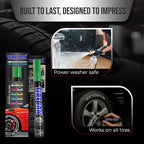 Green Color Tire Paint Pen - Waterproof Permanent Paint Pens for Car Wheels Lettering | Car Wash Safe and Durable | Made in Japan