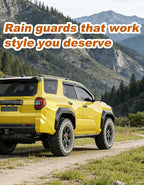 Extra-Thick Window Rain Guards Fit for Toyota 4Runner 2025 2026 Tape-on Window Deflectors Rain Guards Vent Visors Vent Shades Car Accessories 4-PCS