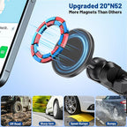 Metal Dashboard Phone Holder: Fits Toyota 4Runner 2010–2024 - Magnetic Dashboard Phone Mount - 2 Installation Ways with Adhesive & Screw Mount