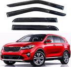 KPY Rain Guards Fit for 2016-2020 Kia Sorento, Out-Channel Window Visors Vent Wind Deflectors 4PC, Car Accessories for 16-20 Sorento