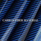 Carbon Fiber Steering Wheel Cover, Snap on Car Steering Wheel Cover Set Accessories 3pcs Wrap Grip Non Slip Protector Universal Glossy Blue