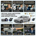 VNV 4K+2.5K Dash Cam Front and Rear, GalaxyCore Sensor, Free 64GB Card Included, Built-in WiFi App Control, Dash Camera for Cars with WDR Night Vision,170°Wide Angle, 24H Parking Mode, 2" IPS, S-V200