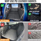 MAXFUT Dog Back Seat Extender for Truck,Truck Dog Seat Cover Back Seat,Dog Hammock for Truck,Hard Bottom Seat Extender,Pet Seat Covers for F150/RAM1500/Silverado