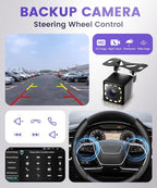 【Built-in DSP】Android Car Stereo for Honda Civic 2001 2002 2003 2004 2005 Radio Wireless Carplay Android Auto GPS Chip, 9 Inch Touch Screen 26UIs Mirror Link Bluetooth WiFi FM/RDS Backup Camera