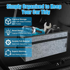 Car Trunk Organizer,Soft Felt Car Bag Organizer 20x6.11x10 inch Folding,for Honda CRV/for Civic/for Accord Ford/for Focus Fusion/for Toyota RAV4/for Jeep SUV/Truck/Sedan(Gray)
