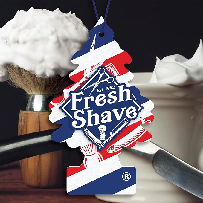 Car Air Freshener | Hanging Tree Provides Long Lasting Scent for Auto and Home | 24 Air Fresheners |Fresh Shave