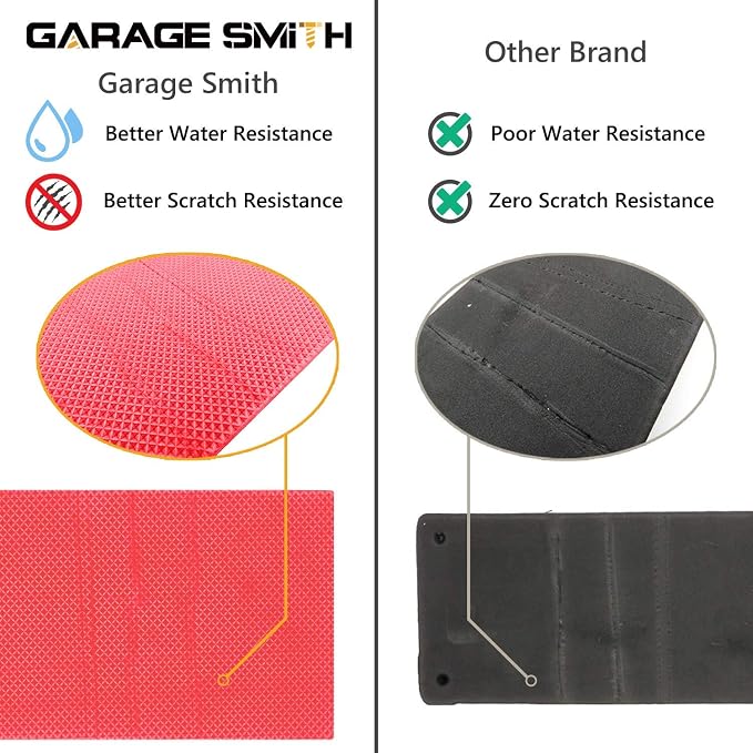 GWP02S Garage Wall Protector Car Door Protectors, Designed in Germany (4, Red)