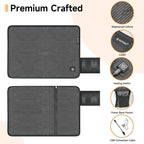 Portable Outdoor Heated Seat Cushion for Camping, Stadium Bleachers - 3-Temp Fast Heating (Power Bank Not Included)
