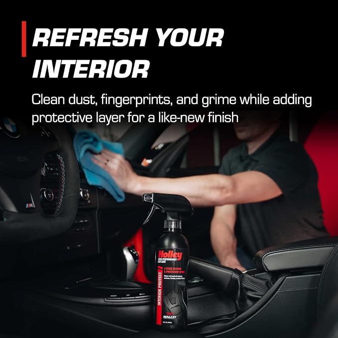 Interior Protect - 2-Stage Cleaner & Protectant Spray - High-Performance Car Care, Wipe Away dust and Fingerprints in Your Vehicle - UV protectant, Citrus Scent - 16 oz. (2 Pack)