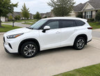 2020-2026 Tape-On Rain Guards for Toyota Highlander Side Window Visor Deflectors, LE XLE XSE Hybrid, Durable Tinted Vent Shades 2020 2021 2022 2023 2024
