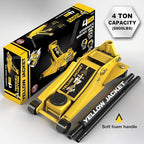 Low Profile Floor Jack with Dual Pumps Quickly Lift Hydraulic Car Jack with Pad, 4 Ton (8,800 lb) Capacity
