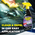 92184 Glass Cleaner + Rain Repellent 2-in-1 Windshield and Window Spray, Cleans Auto Glass, Repels Rain, Sleet, Snow, Improves Wet Weather Visibility – 22 fl oz