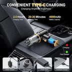 Handheld Car Vacuum Cleaner, 9000PA Vacuum Cleaner & Air Duster, 120W High Power Vacuum Portable Cordless, Hand Held Vacuum Rechargeable with Multi-Nozzles & LED Light for Home, Car, Office