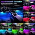 Car Lights Interior, LED Lights for Car Interior with APP Control, Truck Inside Lights with DIY Mode and Music Mode, Ambient Lighting for Men, DC 12V