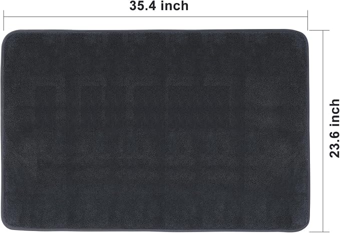 Microfiber Towels for Cars, 35.4" x 23.6" Car Drying Towel, Dark Gray Reusable Car Towel, Quick Drying Car Microfiber Cleaning Cloth for RVs, SUVs, Trucks