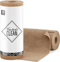 Microfiber Cleaning Cloth Roll- 30 Sheets, 12" x 12" (TAN) | Super Absorbent, Lint-free, Tear-away Microfiber Towel Roll, for All-Purpose Cleaning