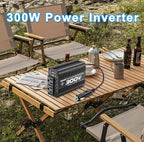300 Watt Power Inverter dc to ac 12V to 110V Converter Charger for car RV Camping Vehicle Small Power Inverter for car Cigarette Lighter Truck inverter-300W