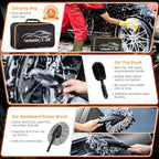 61 PCS Car Detailing Kit Interior Cleaner, Auto Detailing Kit, Car Vacuum Car Interior Detailing Kit, Car Wash Kit with Bucket Detailing Brush Set Car Accessories for Motorcycle, Cars, Bikes, Wheels